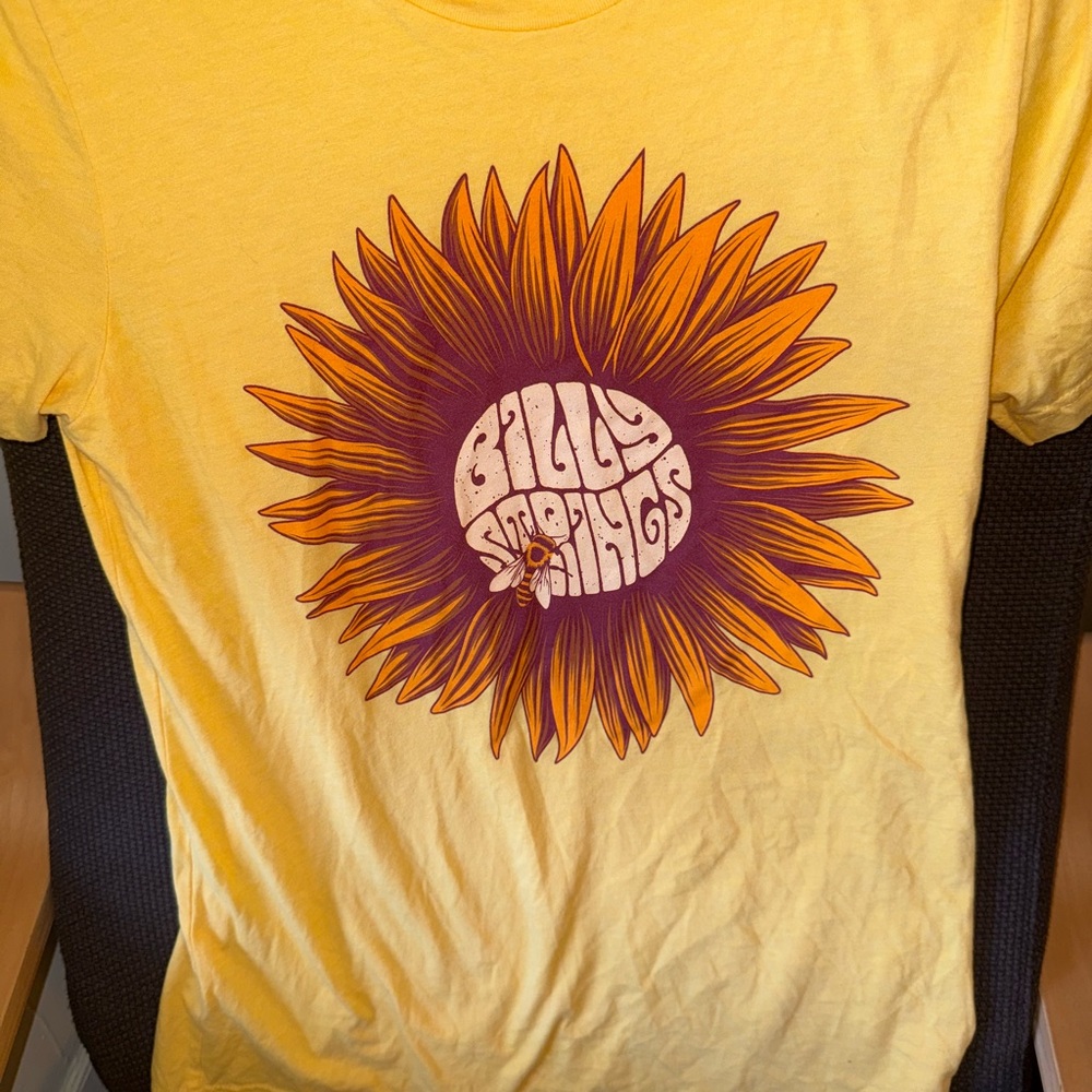 BILLY STRINGS Tour T-Shirt with Sunflower Design
